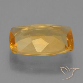 3.07克拉天然黄水晶，软垫，VVS-VS
