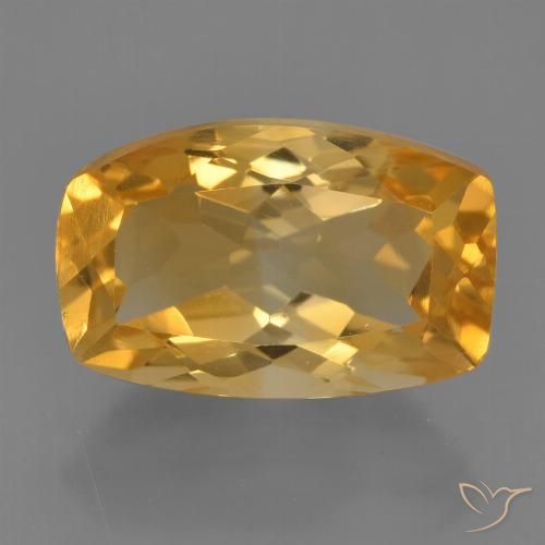 4.43ct 天然 中深金色 黄水晶, 软垫, VVS-VS