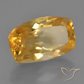 4.43克拉天然黄水晶，软垫，VVS-VS