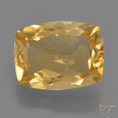 4.29ct 天然 深金橙色 黄水晶, 软垫, VVS-VS