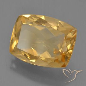 4.29克拉天然黄水晶，软垫，VVS-VS