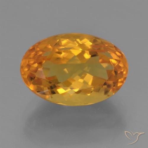 3.51ct 天然 黄金色 黄水晶, 椭圆形, VVS-VS