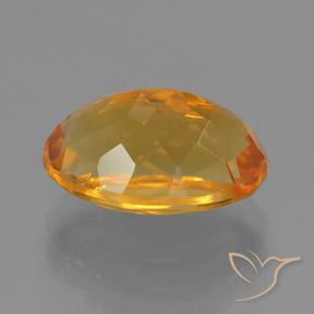 3.51克拉天然黄水晶，椭圆形，VVS-VS