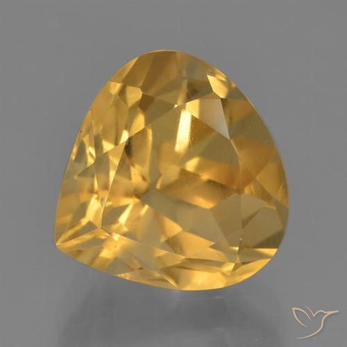 4.54ct 天然 中浅橙金 黄水晶, 梨形, VS