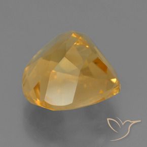 4.54克拉天然黄水晶，梨形，VS