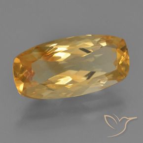 3.99克拉天然黄水晶，软垫，VVS-VS