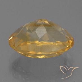 3.58克拉天然黄水晶，椭圆形，VVS-VS
