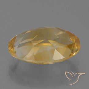 3.04克拉天然黄水晶，椭圆形，VVS-VS