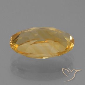 3.28克拉天然黄水晶，椭圆形，VVS-VS