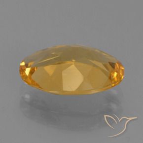 2.12克拉天然黄水晶，椭圆形，VVS-VS