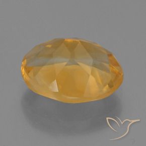 2.56克拉天然黄水晶，椭圆形，VVS-VS