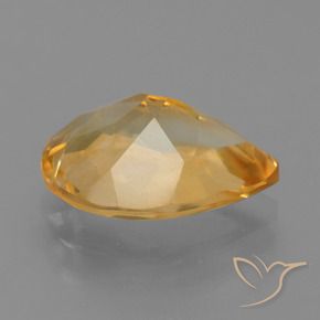 2.99克拉天然黄水晶，梨形，VS