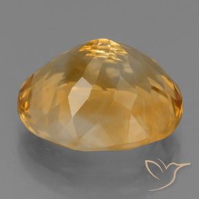 6.17克拉天然黄水晶，椭圆形，VVS-VS