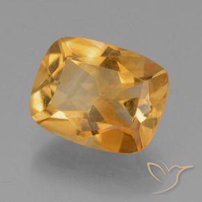 3.12克拉天然黄水晶，软垫，VS