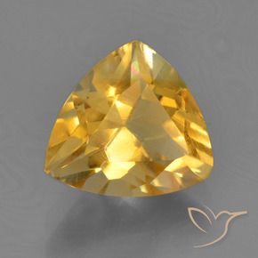 2.23克拉天然黄水晶，胖三角形，VS