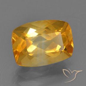 2.27克拉天然黄水晶，软垫，VS