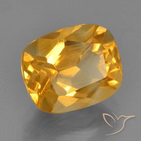 2.76克拉天然黄水晶，软垫，VS