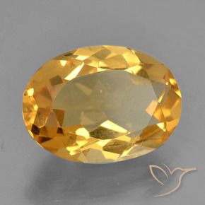 2.59克拉天然黄水晶，椭圆形，VS