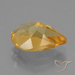 2.17克拉天然黄水晶，梨形，VS