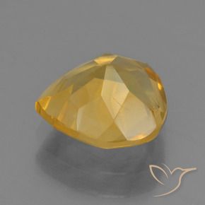 1.45克拉天然黄水晶，梨形，VS