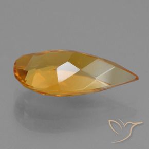 2.33克拉天然黄水晶，梨形，VVS-VS