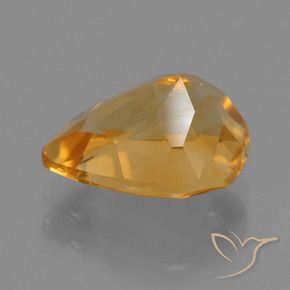 2.32克拉天然黄水晶，梨形，VS