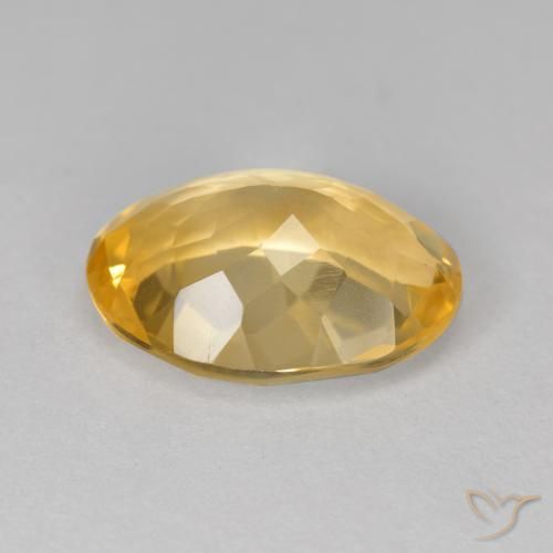 5.30克拉天然黄水晶，椭圆形，VVS-VS