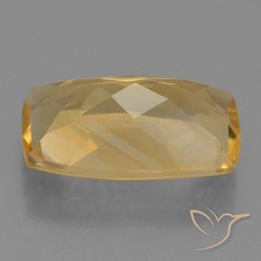 3.96克拉天然黄水晶，软垫，VS