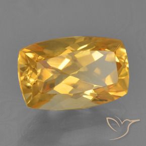 2.65克拉天然黄水晶，软垫，VVS-VS