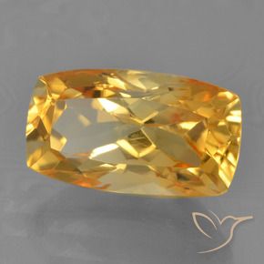 4.24克拉天然黄水晶，软垫，VVS-VS