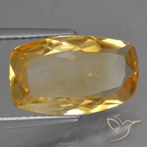 4.01克拉天然黄水晶，软垫，VVS-VS