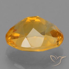 3.01克拉天然黄水晶，椭圆形，VS