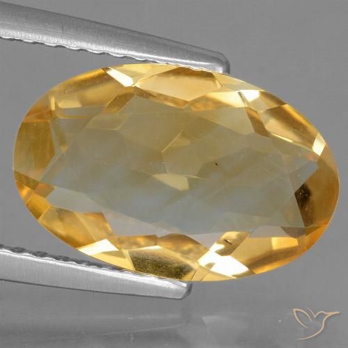 2.70ct 天然 中浅橙金 黄水晶, 椭圆形, VS