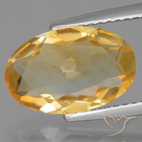 2.70克拉天然黄水晶，椭圆形，VS