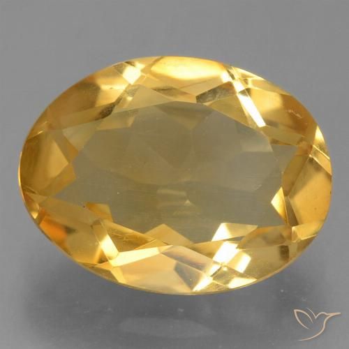 2.63ct 天然 中浅橙金 黄水晶, 椭圆形, VVS-VS