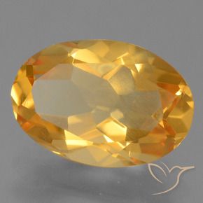 2.42克拉天然黄水晶，椭圆形，VVS-VS