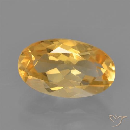 2.13ct 天然 橙金 黄水晶, 椭圆形, VVS-VS