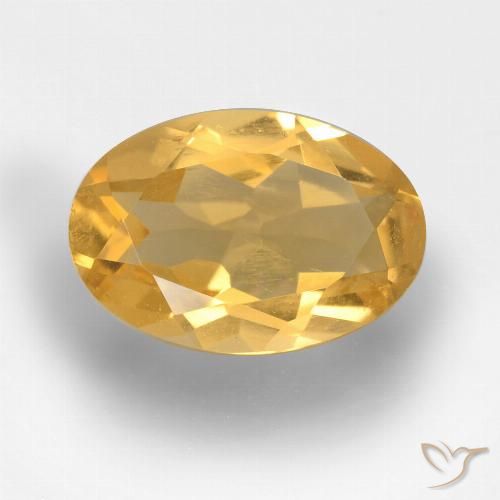 2.41ct 天然 中金 黄水晶, 椭圆形, VVS-VS