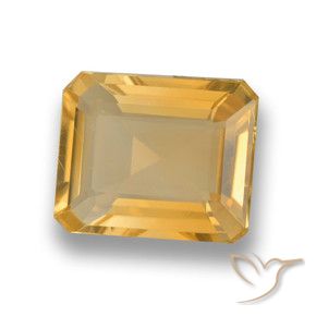 3.81克拉天然黄水晶，八边形，VVS