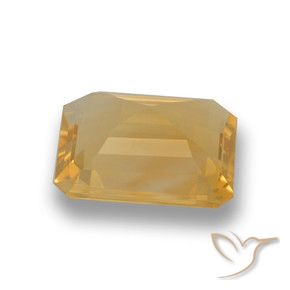 3.81克拉天然黄水晶，八边形，VVS
