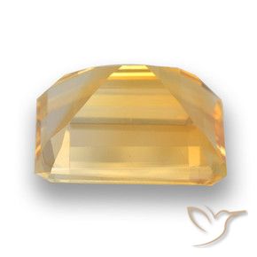 4.01克拉天然黄水晶，八边形，VVS