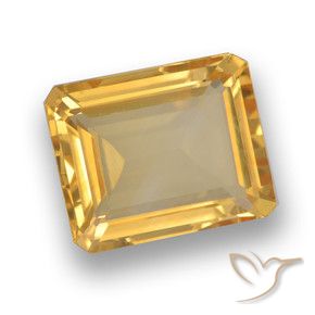 3.85克拉天然黄水晶，八边形，VVS