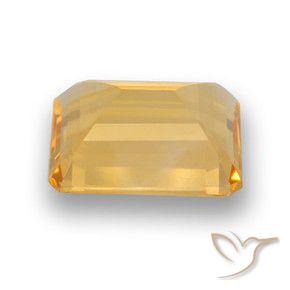 3.85克拉天然黄水晶，八边形，VVS