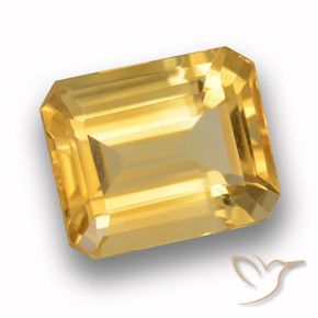 4.06克拉天然黄水晶，八边形，VVS-VS