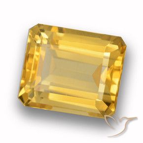 4.66克拉天然黄水晶，八边形，VVS-VS