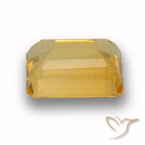 4.09克拉天然黄水晶，八边形，VVS