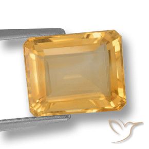 4.45克拉天然黄水晶，八边形，VVS-VS
