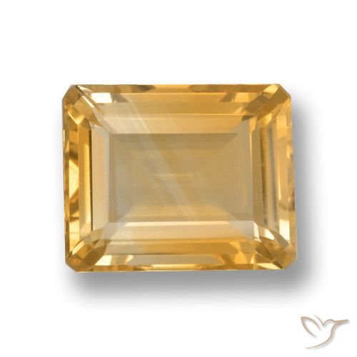 4.20ct 天然 橙金 黄水晶, 祖母绿式切割, VVS-VS