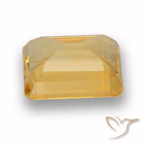 4.38克拉天然黄水晶，八边形，VVS