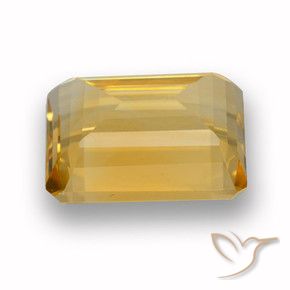 3.88克拉天然黄水晶，八边形，VVS-VS